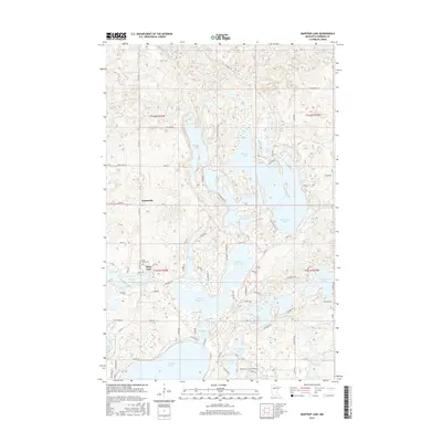 2016 Map of Mantrap Lake, 2016 Print