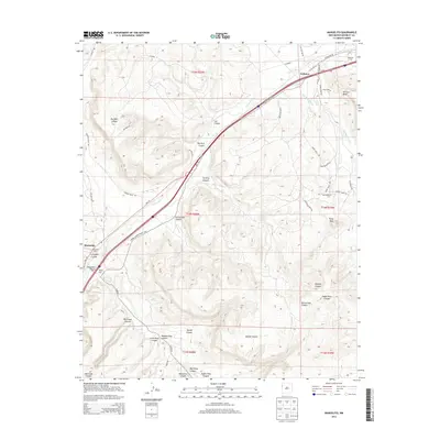 2013 Map of Manuelito, 2013 Print