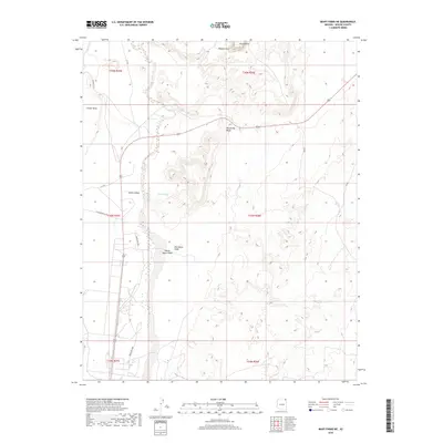 2018 Map of Many Farms NE, 2018 Print