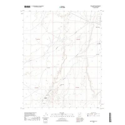 2018 Map of Many Farms SW, 2018 Print