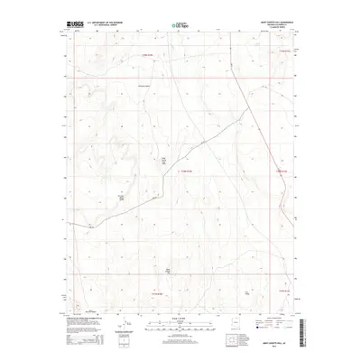 2014 Map of Many Ghosts Hill, 2014 Print