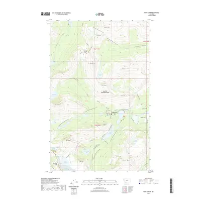 2020 Map of Many Glacier, 2020 Print