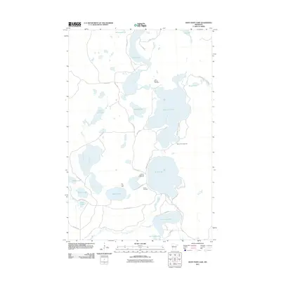 2011 Map of Many Point Lake, 2011 Print