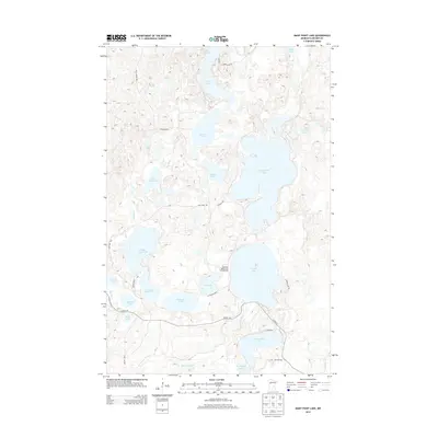 2013 Map of Many Point Lake, 2013 Print