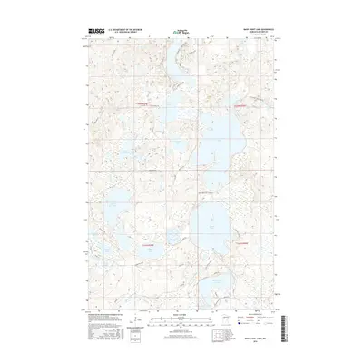2016 Map of Many Point Lake, 2016 Print