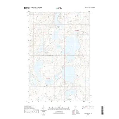 2019 Map of Many Point Lake, 2019 Print