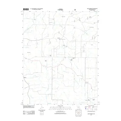 2011 Map of Many Springs, 2011 Print