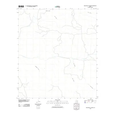 2010 Map of Manzanillo Canyon, 2010 Print