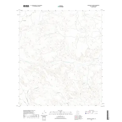 2019 Map of Manzanillo Canyon, 2019 Print