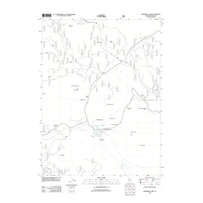 2012 Map of Manzanita Lake, 2012 Print