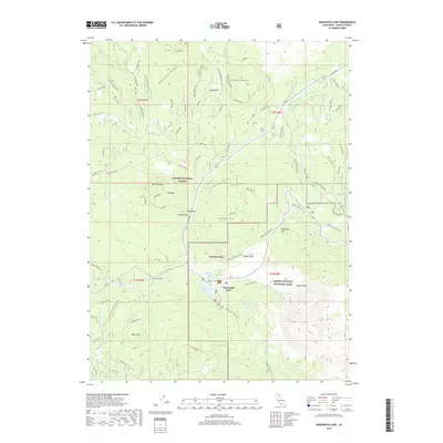 2018 Map of Manzanita Lake, 2018 Print