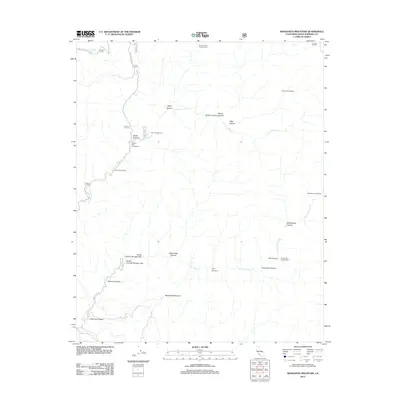 2012 Map of Manzanita Mountain, 2012 Print