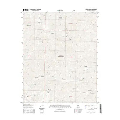2015 Map of Manzanita Mountain, 2015 Print