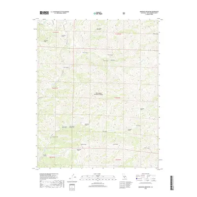 2018 Map of Manzanita Mountain, 2018 Print