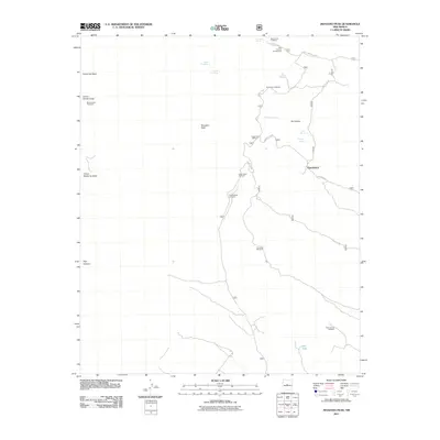 2011 Map of Manzano Peak, 2011 Print