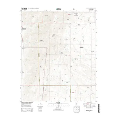 2013 Map of Manzano Peak, 2013 Print