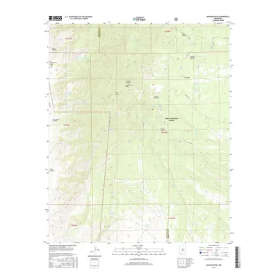 2017 Map of Manzano Peak, 2017 Print