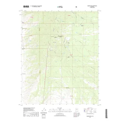 2020 Map of Manzano Peak, 2020 Print