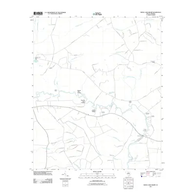 2011 Map of Maple Cane Swamp, 2011 Print