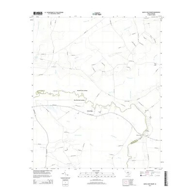 2014 Map of Maple Cane Swamp, 2014 Print