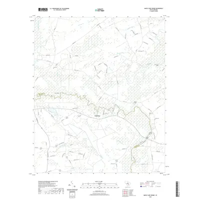 2020 Map of Maple Cane Swamp, 2020 Print