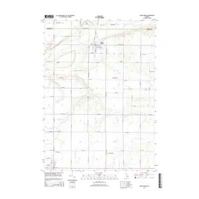 2014 Map of Maple Rapids, 2014 Print