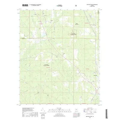 2018 Map of Maplesville West, 2018 Print