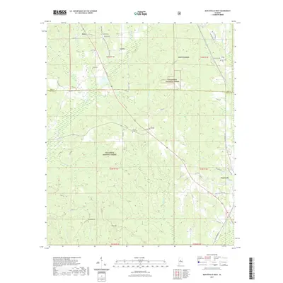 2021 Map of Maplesville West, 2021 Print