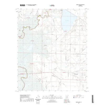 2020 Map of Marais Saline, 2020 Print