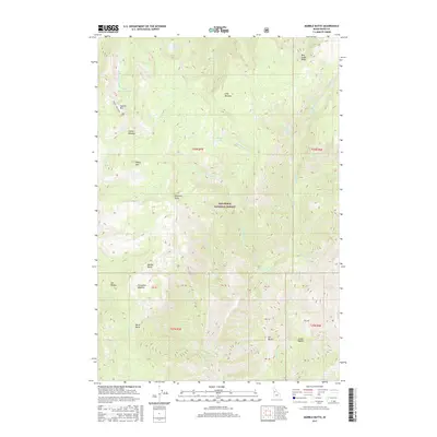 2017 Map of Marble Butte, 2017 Print
