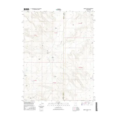 2017 Map of Marble Canyon, 2017 Print