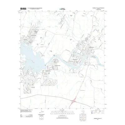 2012 Map of Marble Falls, 2012 Print