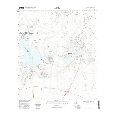 2016 Map of Marble Falls, 2016 Print