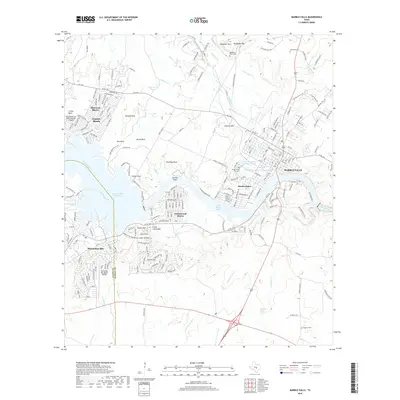 2019 Map of Marble Falls, 2019 Print