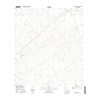 2016 Map of Marcelinas Hills, 2016 Print