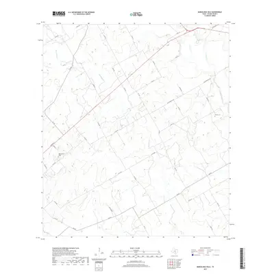 2019 Map of Marcelinas Hills, 2019 Print
