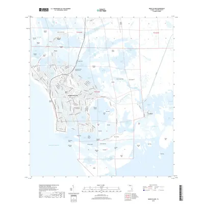 2018 Map of Marco Island, 2018 Print