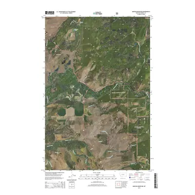 2014 Map of Marcum Mountain, 2014 Print