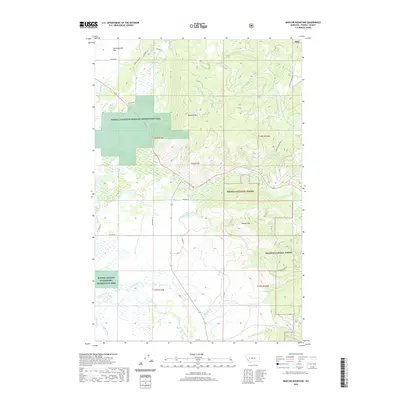 2020 Map of Marcum Mountain, 2020 Print