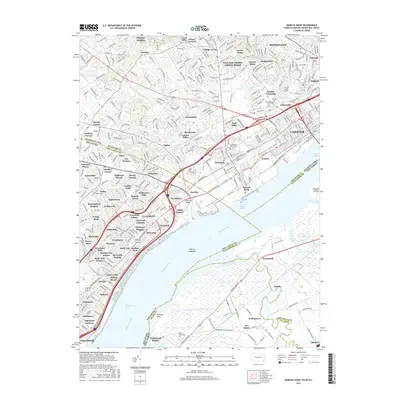 2016 Map of Marcus Hook, 2016 Print
