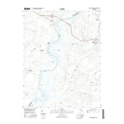 2016 Map of Mardela Springs, 2016 Print