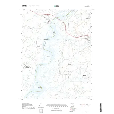 2019 Map of Mardela Springs, 2019 Print