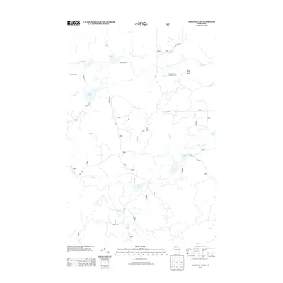 2013 Map of Marengo Lake, 2013 Print