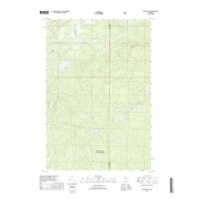 2018 Map of Marengo Lake, 2018 Print