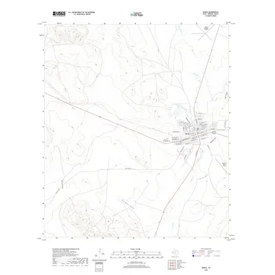2019 Map of Marfa, 2019 Print