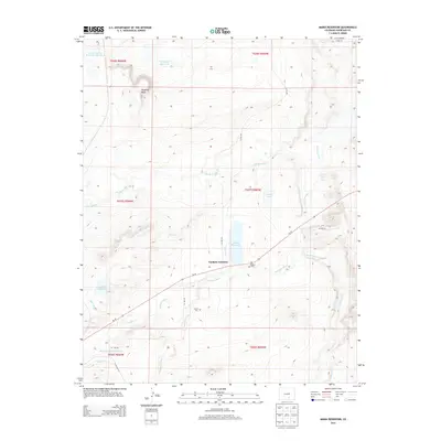 2013 Map of Maria Reservoir, 2013 Print