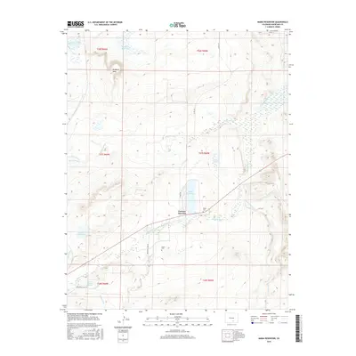 2016 Map of Maria Reservoir, 2016 Print