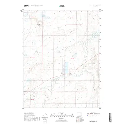 2019 Map of Maria Reservoir, 2019 Print