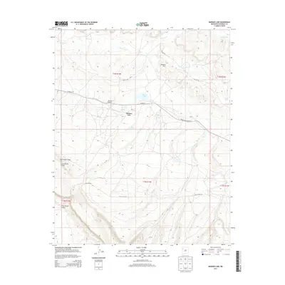 2013 Map of Mariano Lake, 2013 Print