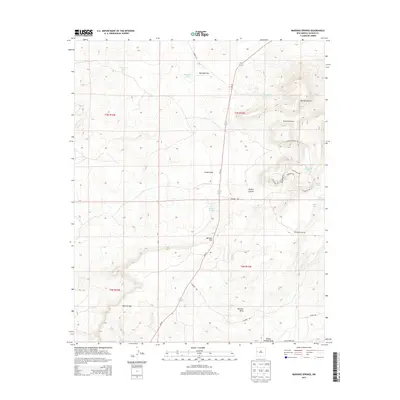 2013 Map of Mariano Springs, 2013 Print